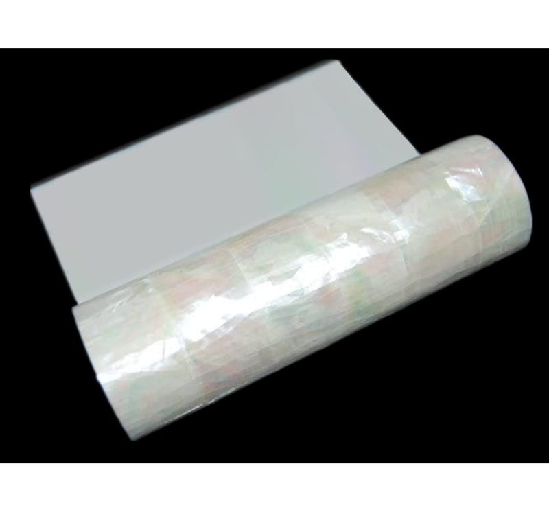 OMMO Flexible White-Gold (70% White&30% Gold Color) Mother of Pearl Shell Adhesive Veneer Sheets for Inlay Craft (240mm×140mm) - Image 1